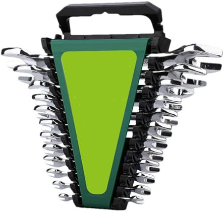 Lot de 12 clés mixtes robustes, tailles 6-32 mm, outils à main pour réparation domestique, automobile, camion et mécanique, kit de clés de qualité professionnelle, 27 x 13 x 3 cm