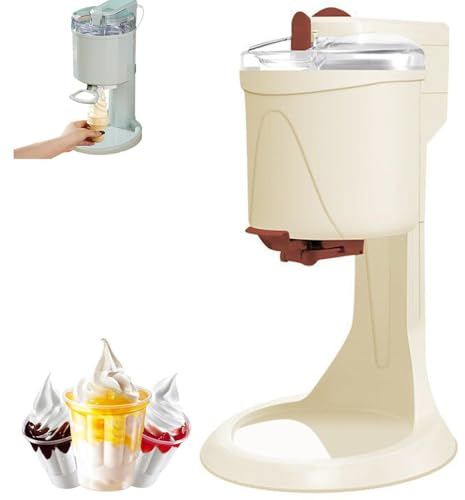 Gaufrier Appareil à Cornets de Glace Professionnel Machine à cornets de glace molle 1 L pour desserts maison, pour cuisines, bars et cafés