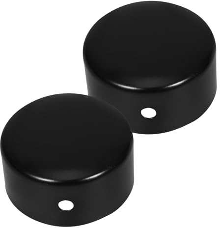 OSALADI 2pcs Stainless Steel Handrail End Caps with Smooth Finish Quick Installation Secure Fit for Staircase Handrail Tube Pipe End Covers Compatible with Bannister Steps and Railings