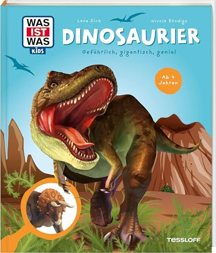 WAS IST WAS Kids Dinosaurier. Gefährlich, gigantisch, genial | Actionreiche Klappen & spannendes Wissen | Ab in die Urzeit! | Für Kinder ab 4 Jahren