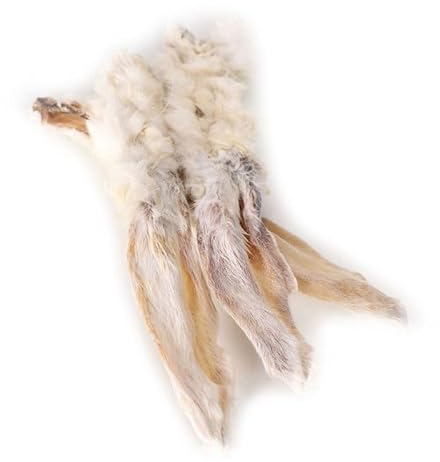 Grobys Kaninchenohren mit Fell getrocknet als Kauartikel für Hunde, Verpackungseinheit:1 Kilogramm