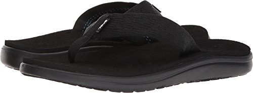 Teva Voya Flip Flops för män, Svart tegelsten svart Bkbl, 44.5 EU