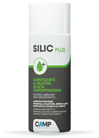 CAMP SILIC PLUS Lubrificante al Silicone Concentrato, Protettivo, Anti-adesivo, Idrorepellente, Lucidante, Isolante, Scivolante, 400ml
