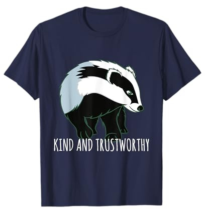 Badger Gentile E Affidabile Amore E Cuori Miele Badger Maglietta
