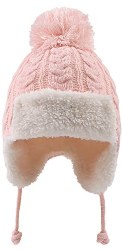XIAOHAWANG Baby Mütze Winter Strickmütze Baby Newborn Warme Wintermütze Mädchen Kindermützen Jungen Benia für Baby Kinder