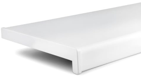 TJ Appui de fenêtre intérieur PVC Blanc 300 mm x 1900 mm/appuis de fenetre ou habillage appui de fenetre pvc/tablette de fenetre interieur ou tablette de fenêtre intérieur