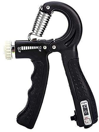 ANSIEDIO Handtrainer Fingertrainer mit Zählfunktion, Unterarmtrainer Fingerhantel zur Stärkung von Handgelenk & Griffkraft mit Range von 10kg - 60kg für Fitness Krafttraining