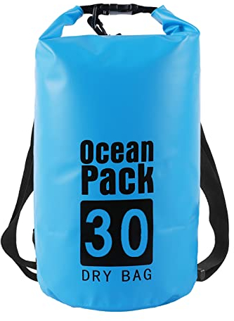 OPAHUTER Schwimmender Packsack Wasserdicht, 30L Unisex Dry Bag und wasserdichte Taschen für Kayaking/Fishing/Rafting/Swimming/Camping/Snowboarding