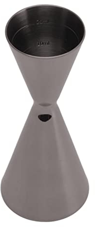 Jigger pour Barman, Jigger à Cocktail en Acier Inoxydable Double Jigger 2 Oz 1 Oz, Tasse à Mesurer Cocktail Jigger Japonais avec Mesures à L'intérieur, 4.1in (Placage noir)