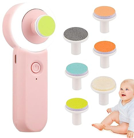 Broyeur à ongles pour bébé, coupe-ongles, 11,9 x 4,9 x 2,5 cm, soin des ongles électrique pour tout-petits, coupe-ongles pour bébé, tondeuse rechargeable pour pour meuler les têtes, les