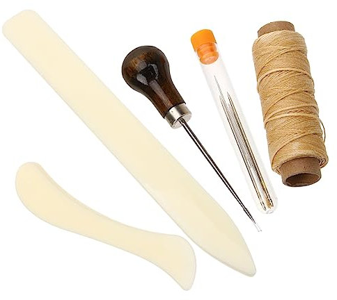 Lurrose 1 Satz Handnähwerkzeuge für Leder Knochenfaltwerkzeug Origami-Kit Bücherregale Buchbindematerialien Lederbearbeitungswerkzeugsatz selber machen Reparatur Flickzeug
