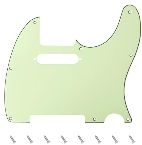 Banworks 3 strati Tele Pickguard 8 fori chitarra elettrica battipenna piastra antigraffio per USA/Mexican Modern Style Standard Tele Telecaster JT/HB-03 verde menta