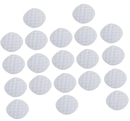 VICASKY Kit Essenziale Per Lallattamento 20 Coppette Assorbilatte in Cotone Coppette Assorbilatte Per Lallattamento Materno Super Assorbenti