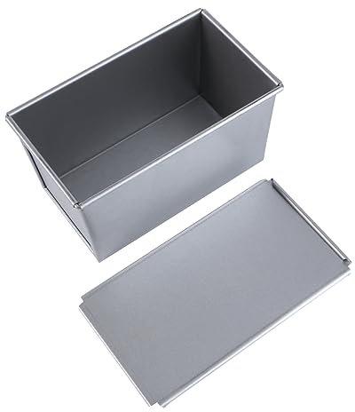Cabilock Rechteckige Brotbackform mit Deckel aus Lebensmittelechtem Material Hochtemperaturbeständig für Zuhause Bäckerei und Gastronomie Küchenzubehör für Toastbrot und Kuchen