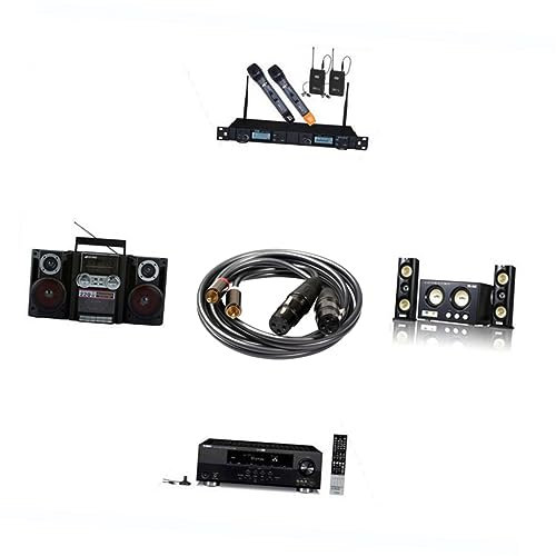 HOMSFOU 1.5m Männlich Männlich Audio Patch-kabel Verbindung Für -fi-sound Geeignet Für Mixer Lautsprecher Und Heimkinosysteme Mehrfach Abgeschirmt Für Störungsfreien