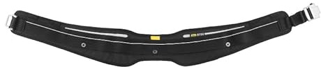 Ceinture porte-outils résistante, réglable, plusieurs poches, idéale pour les travaux de construction et de jardinage.