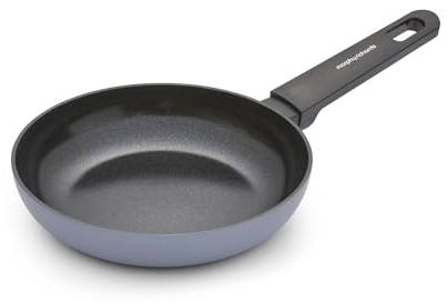 Morphy Richards Frying Pan, Recycled Aluminium, 20cm, Non Stick Ceramic Coating, Soft Touch Handles, Oven Safe Up to 180c, Suitable for All Hobs, Grey, 853002