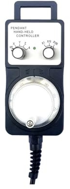 Generatore a impulsi manuale con volano sospeso universale MPG a 6 assi, 5 V, 12 V, 24 V, con arresto di emergenza per fresatrice CNC. (B-12V per MITSUBISHI,6 assi)