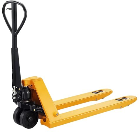Fácil maniobrabilidad Transpaleta Manual con Horquilla Ajustable Brazo basculante for Movimiento de Material Taller(Pequeño)