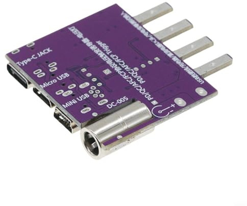 Adaptador de prueba USB-C PD 3.1, 140 W, placa de activación de voltaje para cargadores rápidos, carcasa de metal para pruebas de QC y protocolos de entrega de potencia, compacto para pruebas