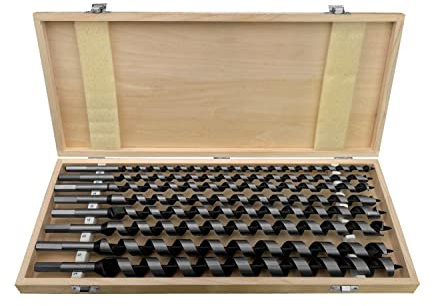 PAULIMOT Schlangenbohrer-Satz, 8-teilig Ø 10 – 24 mm, Länge 460 mm, Form Lewis