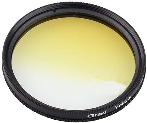 Market&YCY Filtro de gradiente de Color Amarillo gradiente de 58 mm, para Canon Nikon Sony Lente de cámara SLR Digital