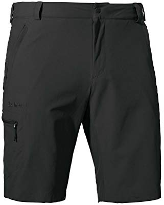 Schöffel Mäns shorts folkstone, mångsidiga korta vandringsbyxor med justerbar linning, utomhusbyxor med praktiska fickor
