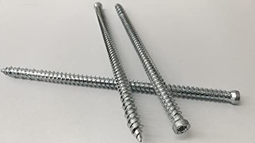 20 Stück 7,5 mm x 182 mm Fensterrahmenschrauben Fensterschraube Rahmenschraube Rahmenschrauben Torx verz.
