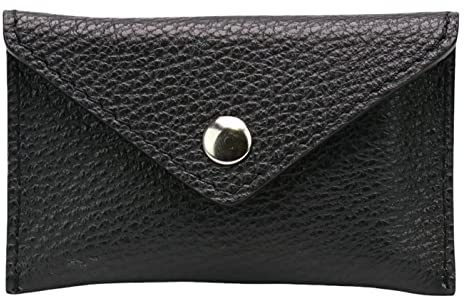SH Leder Echtleder Kleine handliche Party Disco Geldbörse Reise Sport Urlaub compackt Lifestyle Unisex 11x6,90cm Doro B089 (Schwarz)