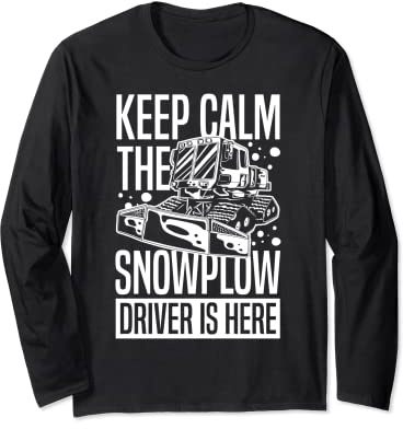 Snow Plow Tractor Machine Truck Shovel Driver Snowplough Long Sleeve T-Shirt