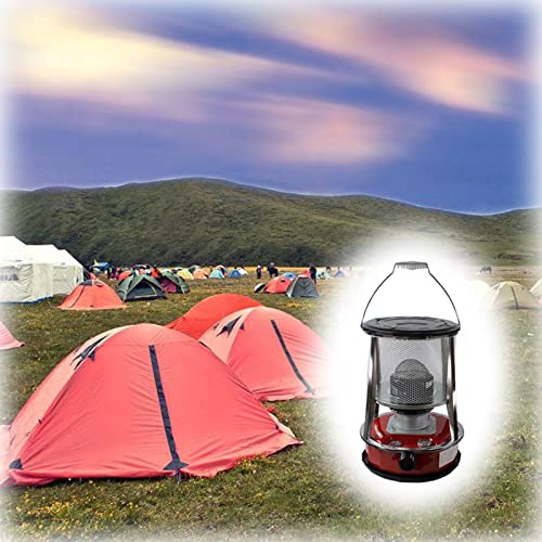 Campingkocher Outdoor Petroleumheizung Edelstahl Petroleumkocher Brenner mit Fallschutz und 6 Dochten, für Indoor Outdoor Terrasse Deck Eisangeln Zelt Garage