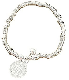 Armband Damen Silber,Armband Aus Sterlingsilber 925 Für Frauen, Silbernes Armband Mit Anhänger Der Königinmedaille, Unregelmäßige Tennisarmbänder Für Frauen Mode-Kristallschmuck Für Männer Und Fraue