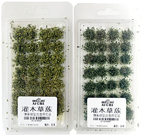 Cayway 56 Stück Static Grass Tuft Schnee Statische Grass Statische Grasbüschel, Scenics Gras Grasbüschel für Miniatur Tabletop Spiele Modelleisenbahn