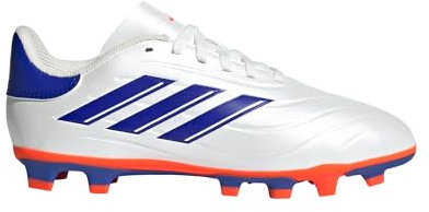 adidas Scarpe da ginnastica unisex Copa Pure Ii Club da bambino, Bianco/Blu Lucido/Rosso Solare, 19.5 EU