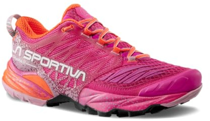 La Sportiva Akasha II Woman Green Banana/Lagoon, Scarpe da Trail Running Donna, Taglia Unica, 411322 Springtime Cherry Tomato, 38 EU