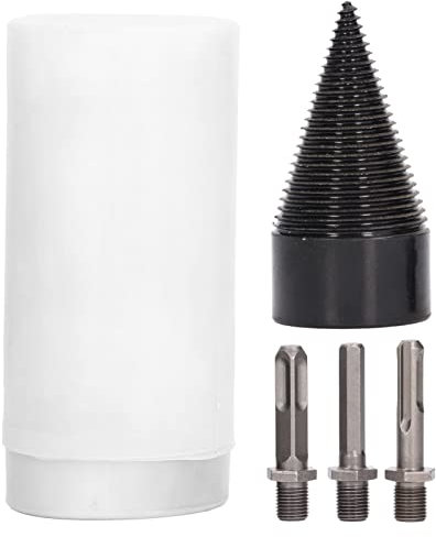 Foret à Bois de Chauffage Fendeur de Bois, 3 Pièces Ensemble de Forets de Fendeur de Bûches de Bois de Chauffage électrique Ensemble de Forets de Fendeur de Bûches de Bois de