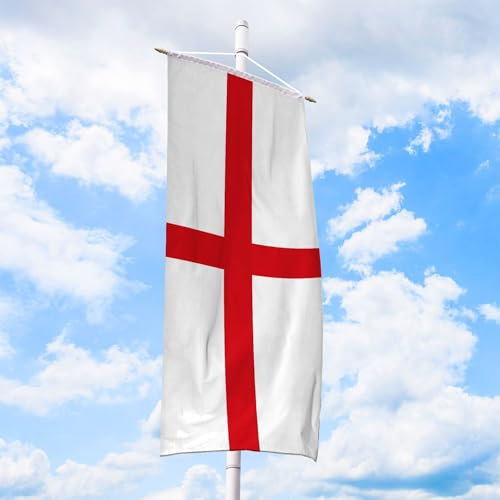 England Flagge 80 x 200 cm - für Fahnenmast, Englandfahne aus reißfestem Fahnen-Polyester-Stoff, Bannerfahne wetterfest und UV-beständig