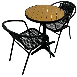Outdoor Cafe Furniture Set, Garden Bistro Furniture Set for Two