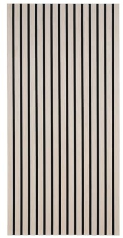 ISOISL Akustikpaneele Holz 1,44㎡ - 2er Set 120x60cm Wandverkleidung Wandpaneele 3D Wall Panel Wandpaneele auf Filz Natürliche Eiche für Wohnzimmer,Home Office,Studio