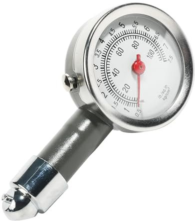 Flaconi Pression Pneu Voiture,Manometre Pression Pneu,Manometre,Pression Pneu,0-100Psi Manomètre Pression Pneus,Testeur Pression Pneu,Manometre Velo,Convient aux Voitures,SUV,Camions et Motos