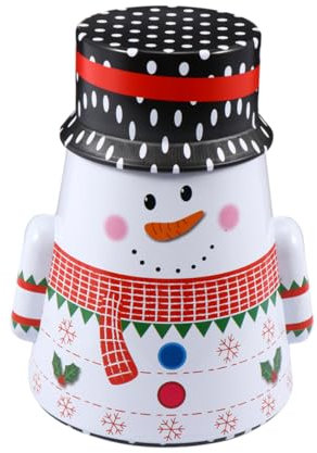 Garneck Weihnachten Zinn Lagerung Box Box Vielseitig Eisen Material Weihnachten Desktop Decor