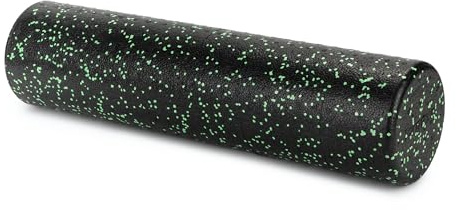 TREXO Rodillo de masaje de 60 x 15 m en rollo para fascia negro lima que proporciona alivio y mejora la condición física, superficie lisa masaje Blackroll para cualquier persona para la recuperación