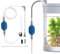 Aquarium Siphon Gravel Cleaner with Brush, Filtered Hand Vacuum Syphon Pump, 86inch Home Filter Water Changer Cleaner Fish Tank, Fishtank Cleaning Equipment and Accessories