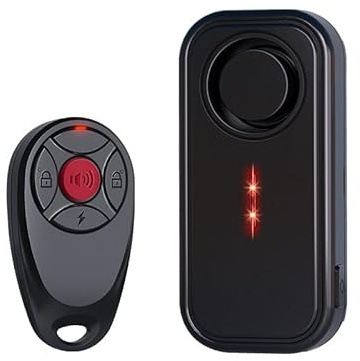 HoneTeek Alarme antivol pour vélo avec télécommande, 113 dB sans fil, vibration, alarme, pour vélo électrique, scooter avec lumières LED, système d'alarme de voiture étanche avec détecteur de