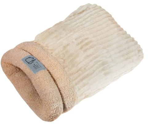 champracer Schlafsack für Katzen Katzenschlafsack Kuschelhöhle Katze Warm Katzenbett Katzensack Gifts for Small Cats and Dogs (Weiß,M)