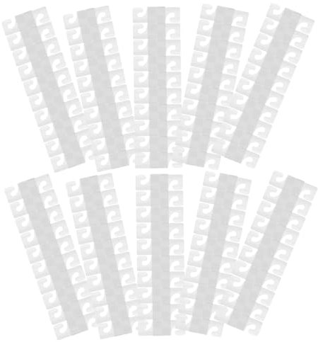 Gatuida Lot de 100 Auto-adhésifs en Plastique pour Suspendre Des Cintres Adhésifs Accessoires pour Panneaux Perforés Faciles à Installer Multi-usages
