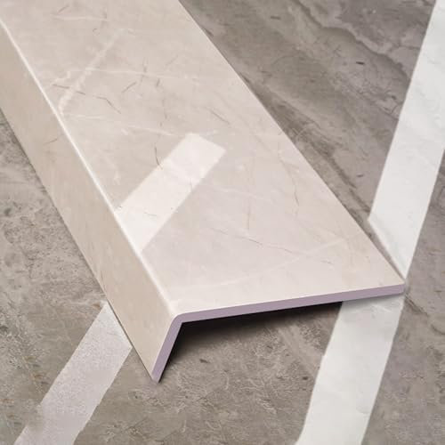 HPIRFYE Fensterbank verkleidung innen hochwertige PVC Fensterbank mit Seitenabschluss