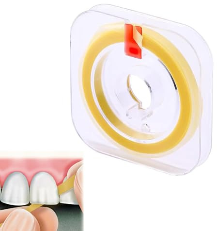 Gelb Zahn Schleifpapier 20μm,Zahnschleifpapier für Polierstreifen Zahnzwischenräume,Zahn Polierstreifen Zum Polieren von Zähnen,Dental Polierstreifen Tragbare Zahnschleifpapier zum Polieren von Zähnen