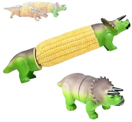 Dinosaur Corn Holder, Anti Scald and Anti Slip Dinosaur Shaped Handle, Dinosaur Themed Party Tableware, Reusable, Easy to Clean, Suitable for Barbecue and Picnic