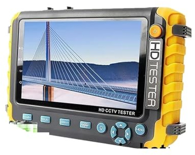 8MP CCTV Tester for telecamere di sicurezza IV8W 5 pollici Monitor AHD/CVI/TVI CVBS analogico for Ingresso VGA,Alta risoluzione(8W with battery)